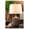 28.25" Antique Polyresin Table Lamp (Includes CFL Light Bulb) Brown - Ore International