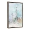 16" X 23" Blue London Framed Canvas Wall Art - Amanti Art