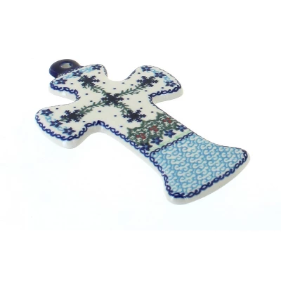 Blue Rose Polish Pottery 47 Vena Cross 2 Blue Rose Polish Pottery 47 Vena Cross - Image 2