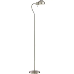 360 Lighting Modern Task Floor Lamp With USB Charging Port 61" Tall Satin Nickel Adjustable Gooseneck Arm For Living Room Reading -Home Decor Shop GUEST 5886268a dc0f 4fe8 86f0 29577a877679