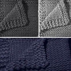 Handmade Chunky-Knit Weighted Blanket, 100% Cotton No Fillers, All-Season Soft & Calming By California Design Den 12 Handmade Chunky-Knit Weighted Blanket, 100% Cotton No Fillers, All-Season Soft & Calming By California Design Den -Home Decor Shop GUEST 5911194e 345c 4c0e b668 9b1ab2ac5042
