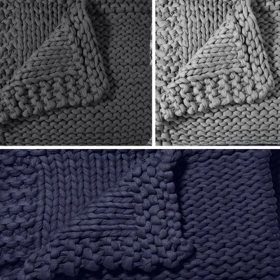 Handmade Chunky-Knit Weighted Blanket, 100% Cotton No Fillers, All-Season Soft & Calming By California Design Den 6 Handmade Chunky-Knit Weighted Blanket, 100% Cotton No Fillers, All-Season Soft & Calming By California Design Den - Image 6
