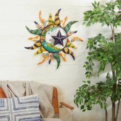 Metal Sun And Moon Indoor Outdoor Wall Decor With Abstract Patterns - Olivia & May 11 Metal Sun And Moon Indoor Outdoor Wall Decor With Abstract Patterns - Olivia & May -Home Decor Shop GUEST 59440ec6 6459 4e49 a716 5222d6302978