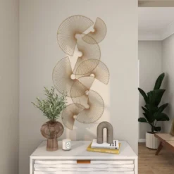 Metal Sunburst Half Moon Wall Decor Gold - CosmoLiving By Cosmopolitan -Home Decor Shop GUEST 5952636c 064d 47f3 a50a 448061b44193