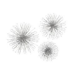 Set Of 3 Metal Starburst Wall Decors With Orb Detailing - Olivia & May 31 Set Of 3 Metal Starburst Wall Decors With Orb Detailing - Olivia & May -Home Decor Shop GUEST 5a96ad34 b5ff 4451 9944 325a00f20f75