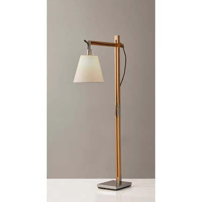 53" X 61" 3-way Walden Floor Lamp Camel - Adesso 3 53" X 61" 3-way Walden Floor Lamp Camel - Adesso - Image 3