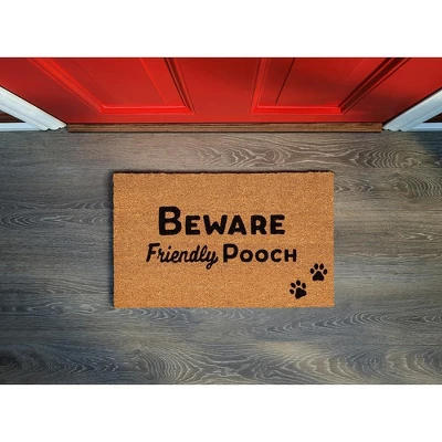 BirdRock Home Friendly Pooch Coir Front Door & Entry Doormat - 18" X 30" 3 BirdRock Home Friendly Pooch Coir Front Door & Entry Doormat - 18" X 30" - Image 3