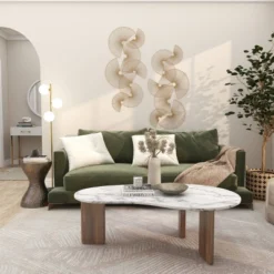 Metal Sunburst Half Moon Wall Decor Gold - CosmoLiving By Cosmopolitan