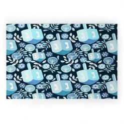 Marni Night Dreidel Looped Vinyl Welcome Mat - Society6 -Home Decor Shop GUEST 5f7f419c 1840 44cf b621 964a11c405e3