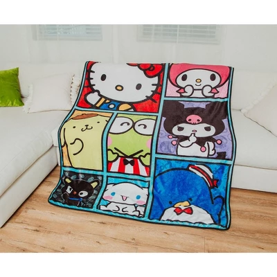 Surreal Entertainment Sanrio Hello Kitty And Friends Oversized Fleece Throw Blanket | 54 X 72 Inches 3 Surreal Entertainment Sanrio Hello Kitty And Friends Oversized Fleece Throw Blanket | 54 X 72 Inches - Image 3