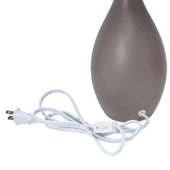 18.11" Traditional Standard Ceramic Dewdrop Table Desk Lamp With Matching Fabric Shade Gray - Creekwood Home 8 18.11" Traditional Standard Ceramic Dewdrop Table Desk Lamp With Matching Fabric Shade Gray - Creekwood Home -Home Decor Shop GUEST 60f62469 f426 42b0 bb72 b8988ed2a041