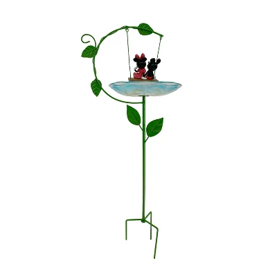 Disney 28" Mickey And Minnie Mouse Resin Birdbath Stake 3 Disney 28" Mickey And Minnie Mouse Resin Birdbath Stake - Image 3