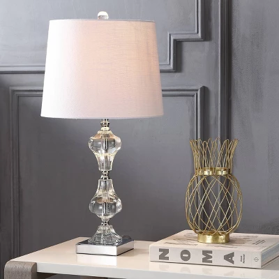 26" Crystal Chloe Table Lamp (Includes LED Light Bulb) Clear - JONATHAN Y 1 26" Crystal Chloe Table Lamp (Includes LED Light Bulb) Clear - JONATHAN Y