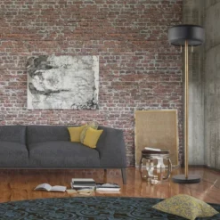 Globe Electric 2 Light Metallic Dark Gray Floor Lamp - Novogratz X Globe -Home Decor Shop GUEST 6256b197 9f6d 468c b66a d3a24687a482