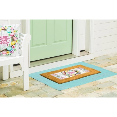 Evergreen Blue Wood Plank Layering Mat 42 X 26.5 Inches Indoor And Outdoor Decor 1 Evergreen Blue Wood Plank Layering Mat 42 X 26.5 Inches Indoor And Outdoor Decor