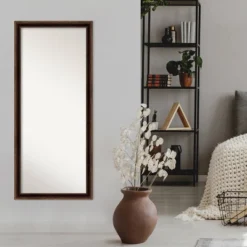 28" X 64" Non-Beveled Corded Bronze Full Length Floor Leaner Mirror - Amanti Art -Home Decor Shop GUEST 62d15196 d2e0 4d83 8243 ae87e67125eb