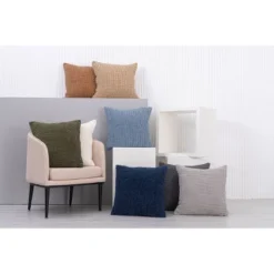 20"x20" Oversize Chenille Shiny Waffle Knit Square Throw Pillow - Evergrace -Home Decor Shop GUEST 63c6a1f3 1227 4370 b645 07ed8b3f52aa