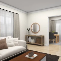 Wood Beaded Frame Wall Mirror With Distressing Light Brown - Olivia & May -Home Decor Shop GUEST 6499b9f8 a6dd 4d2e 807e ce9afb79e9c9