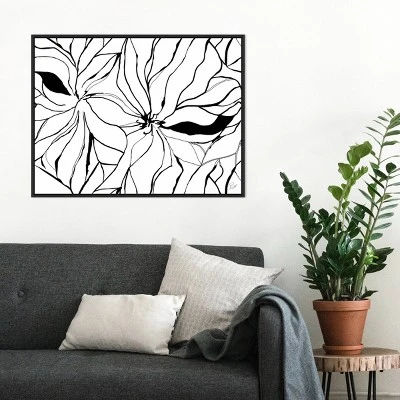 30" X 22" Sernea By Ritikia Gandhi Framed Canvas Wall Art Black - Amanti Art 6 30" X 22" Sernea By Ritikia Gandhi Framed Canvas Wall Art Black - Amanti Art - Image 6