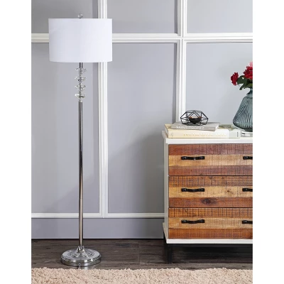 60.5" Crystal/Metal Mia Floor Lamp (Includes LED Light Bulb) Clear - JONATHAN Y 2 60.5" Crystal/Metal Mia Floor Lamp (Includes LED Light Bulb) Clear - JONATHAN Y - Image 2
