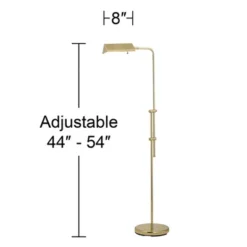 Regency Hill Traditional Adjustable Pharmacy Floor Lamp 54" Tall Brass Adjustable Metal Head For Living Room Reading Bedroom Office -Home Decor Shop GUEST 67446800 356b 4d39 b79b 76dcd2d992b8