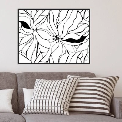 30" X 22" Sernea By Ritikia Gandhi Framed Canvas Wall Art Black - Amanti Art 8 30" X 22" Sernea By Ritikia Gandhi Framed Canvas Wall Art Black - Amanti Art - Image 8