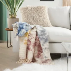 50"x60" Life Styles Hand Stitched Tie-dye Throw Blanket - Mina Victory 6 50"x60" Life Styles Hand Stitched Tie-dye Throw Blanket - Mina Victory -Home Decor Shop GUEST 685cacea 14ce 443f 8dc3 9b4ca27fea64