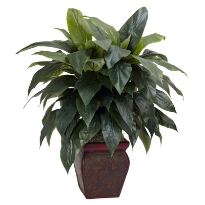 Nearly Natural Cordyline W/Decorative Vase Silk Plant 1 Nearly Natural Cordyline W/Decorative Vase Silk Plant