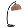 MidCentury Modern Arc Table Lamp Brown 27" - ZM Home