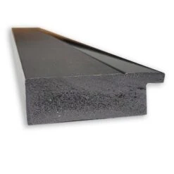 41" X 29" Non-Beveled Tuxedo Black Wall Mirror - Amanti Art