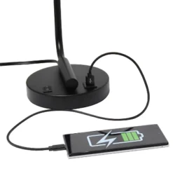 Modern Iron Desk Lamp With USB Port And Glass Shade - Lalia Home -Home Decor Shop GUEST 6aeccbb4 5f5d 496f a8b8 deb725d0d7d8