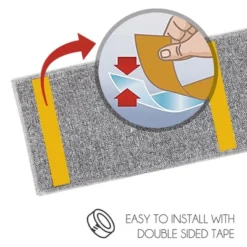 SussexHome Floral Design Cotton Anti-Slip Stair Treads, 9” X 28“ -Home Decor Shop GUEST 6b3d7c39 3da2 41bb 9a1f 07b2341ec680