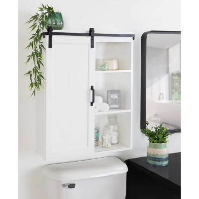 22" X 28" Skylan Decorative Farmhouse Wall Cabinet White - Kate & Laurel All Things Decor 5 22" X 28" Skylan Decorative Farmhouse Wall Cabinet White - Kate & Laurel All Things Decor - Image 5