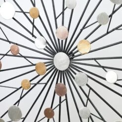 LuxenHome Silver, Black, And Gold Iron Metal Round Abstract Wall Decor 11 LuxenHome Silver, Black, And Gold Iron Metal Round Abstract Wall Decor -Home Decor Shop GUEST 6b83e88f 8407 43ad bad6 b1fe207c15c5