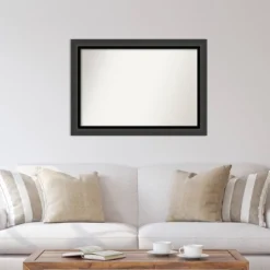 41" X 29" Non-Beveled Tuxedo Black Wall Mirror - Amanti Art -Home Decor Shop GUEST 6d36bbfb 19bc 4d74 b455 30c2d1e6bcf7