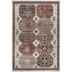 NuLOOM Evie Global Inspired Emblem Fringe Area Rug -Home Decor Shop GUEST 6e985424 fa10 437d a3c2 8bf1fcf52c8b
