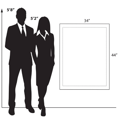 Azar Displays Floating Acrylic Wall Frame With Silver Stand Off Caps: 30" X 40" Graphic Size, Overall Frame Size: 34" X 44", 1-Pack 9 Azar Displays Floating Acrylic Wall Frame With Silver Stand Off Caps: 30" X 40" Graphic Size, Overall Frame Size: 34" X 44", 1-Pack - Image 9