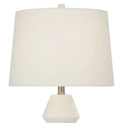 360 Lighting Modern Table Lamps 26" High Set Of 2 White Gourd Fabric Tapered Drum Shade For Bedroom Living Room House Home Bedside Nightstand Office -Home Decor Shop GUEST 7200439d d070 489c bc2d 1127d12b1190