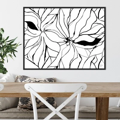 30" X 22" Sernea By Ritikia Gandhi Framed Canvas Wall Art Black - Amanti Art 4 30" X 22" Sernea By Ritikia Gandhi Framed Canvas Wall Art Black - Amanti Art - Image 4