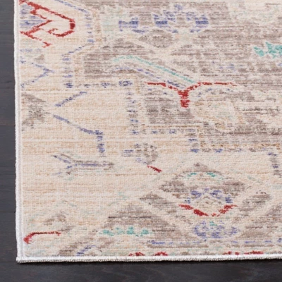 3'x12' Medallion Loomed Runner Light Gray/Ivory - Safavieh 1 3'x12' Medallion Loomed Runner Light Gray/Ivory - Safavieh