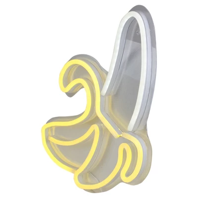 Northlight 18" Yellow LED Neon Style Banana Wall Sign 3 Northlight 18" Yellow LED Neon Style Banana Wall Sign - Image 3