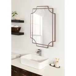 24" X 36" Minuette Decorative Framed Wall Mirror Bronze - Kate & Laurel All Things Decor -Home Decor Shop GUEST 76a3e572 fd14 46b5 b969 e830a5428fc1