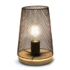 Wired Mesh Uplight Table Lamp Black - Simple Designs