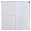 Multi-Functional Wall Memo Board With Chalkboard Corkboard And Galvanized Metal White - StyleCraft