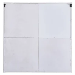 Multi-Functional Wall Memo Board With Chalkboard Corkboard And Galvanized Metal White - StyleCraft