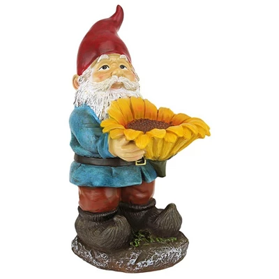 Design Toscano Sunflower Sammy Garden Gnome Statue - Multicolored 2 Design Toscano Sunflower Sammy Garden Gnome Statue - Multicolored - Image 2
