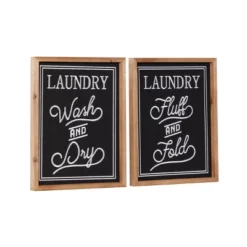 Farmhouse Linen Laundry Sign Wall Decor Set Of 2 Black - Olivia & May -Home Decor Shop GUEST 7ac590a5 cd8d 483b 8090 9de0c3e54fd9