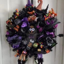 Northlight 24" Black Colorado Spruce Artificial Halloween Wreath, 24-Inch, Unlit -Home Decor Shop GUEST 7be92a52 25a7 4e86 852a 88ea92f4c9ab