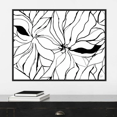 30" X 22" Sernea By Ritikia Gandhi Framed Canvas Wall Art Black - Amanti Art 5 30" X 22" Sernea By Ritikia Gandhi Framed Canvas Wall Art Black - Amanti Art - Image 5