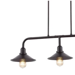 34.25" LED 3-Light Cade Metal Farmhouse Industrial Pendant Oil Rubbed Bronze - JONATHAN Y -Home Decor Shop GUEST 7ce8605a e80d 438d 9533 8c989e7a7a2d